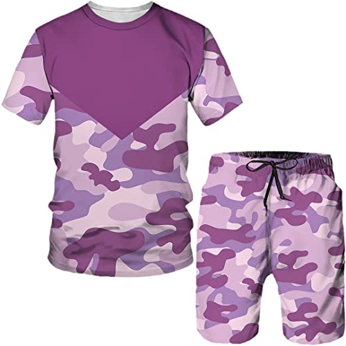 Survêtement d'été camouflage 3D homme pour rester frais