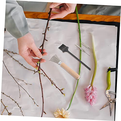 HOMSFOU 1 Conjunto De Limpeza Ancinho Pás Infantis Limpador De Escova De Cabelo Limpador De Aço Inox