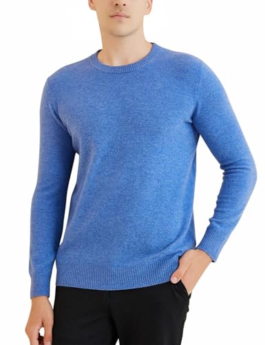 Sweater for Men 100 Percent Merino Wool Knitted Sweater Long Sleeve Pullover Classic Crew Neck Knitwear2