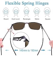 CARFIA Polarisierte Herren Sonnenbrille Metallrahmen UV 400 Fahrerbrille – Ansicht 6