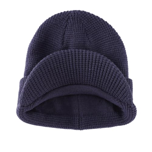 Bonnet en laine mélangée double couche thermique ultra isolant - 2