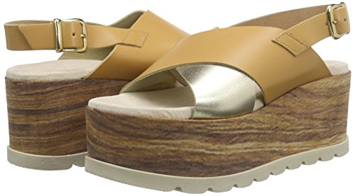 Fornarina Atena, Tracolla Donna, Beige (Camel