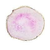 1 Pack Nail Art Palettes,Resin Nail Mixing Palette Polish Color Mixing Plate Golden Edge Resin Nail...