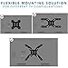 Mount-It! Large Monitor Desk Mount with VESA 200 (200x200, 200x100) Bolting Pattern, Fits up to 42 Inch and Ultrawide Monitors, Full Motion with Clamp and Grommet Base