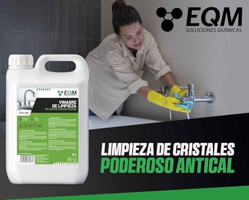Miniatura 3 de Eqm Eco-216 5 L Vinagre De Limpieza Concentrado 10 De Acidez 100 Natural Potente Limpiador Multiusos Para El Hogar