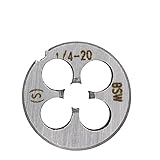Tipo:Muere de hilo Hilo 1 UNID HUERNO DE MANO DERECHA DIE HERRAMIENTAS DE METÉAL 5/32-32 3/16-24 5-16-18 1/4-20 1/2-12 5/8-11 (Color : No.3 1l4-20)