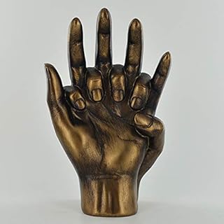 Bronze Effect Hands Entwined Ornament