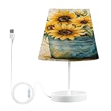 Lampe de bureau polyvalente : c'est la meilleure lampe abat-jour en tissu avec fonction et décoration pour une chambre, une lampe de bureau ou n'importe quelle pièce de votre maison, elle vous donnera une atmosphère chaleureuse.
