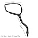TOPCABIN 1 Pair Bicycle Mirror,Big View Bike Rear View Mirror Blindsight Multi Angle Adjustable Bike Mirror Billet Aluminum Chrome Plated Outside Skull Claw Style Also suitable for motorcycle mirror
