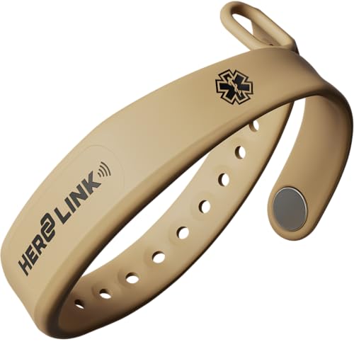 Pulsera médica ajustable de silicona Hero Link miniatura 1