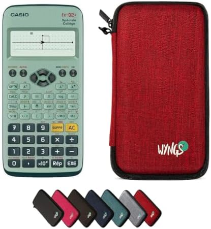 WYNGS étui de Protection Rose Compatible avec la Calculatrice Scientifique Casio FX-991DE X ClassWiz WYNGS étui de Protection Rose Compatible avec la Calculatrice Scientifique Casio FX-991DE X ClassWiz