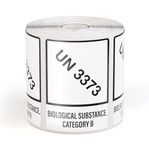 Étiquettes ONU 3373 substances biologiques B pour éviter les blocages