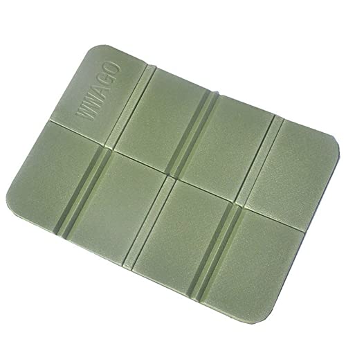 Ansbowey Alfombrilla de asiento plegable para exteriores, resistente al agua, para camping, hiking, picnic, playground, gainst, fría, dir, calor, verde individual Cover