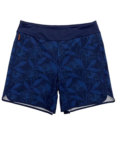 Maui Rippers Womens Plus Size Bathing Suit Swim Shorts Board Shorts (5X, Night Garden Plus)