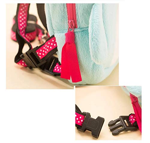 Stock Show Pet Dog Cartoon Backpack Harness With Leash, Puppy Dog Cute Animal Back Pack Saddle Bags With Lead Leash For Dog Outdoor Training Walking, Blue #TOP3