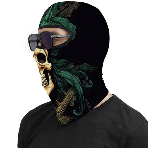 Pasamontañas para Hombre y Mujer con diseño de calavera pirata, máscara térmica para frío, para motociclismo y esquí miniatura 4
