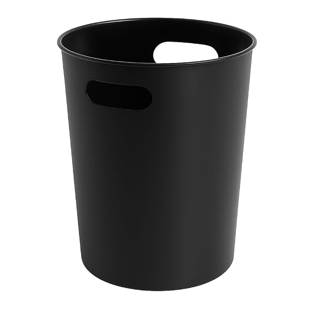 Plastic Wastebasket 2 64 Gallon Small Trash Can for Bathroom Bedroom Kitchen Office Durable Lightweight Design Easy to