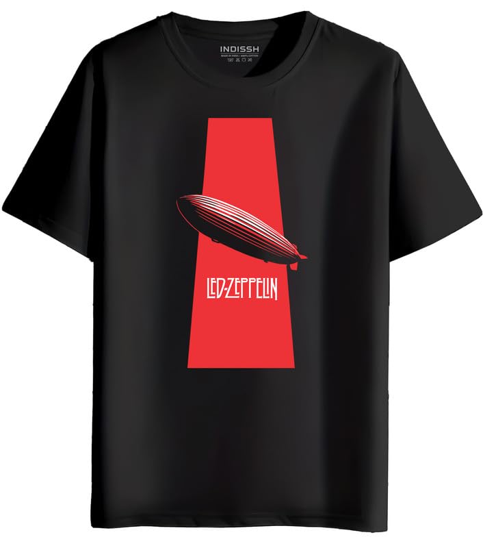 INDISSH Casual Round Neck Printed T-Shirt 100% Cotton Fit Half Sleeve Tshirt Plus Size for Men & Women Small to 7XL Stylish Regular T-Shirt (Pack of 1)