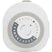 GE 24-Hour Heavy Duty Indoor Plug-In Mechanical Timer, 1 Grounded Outlet, 30 Minute Intervals, Daily On/Off Cycle, for Lamps, Portable Fans, Seasonal Lighting, Appliances and more, UL Listed, 15153
