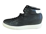  Lemarè. 0848 Sneaker in Pelle Nera con Zeppa Interna 5 cm (41)