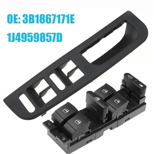 Commande de lève-vitre pour Golf MK4 finition origine noire 1J4959857D - 2