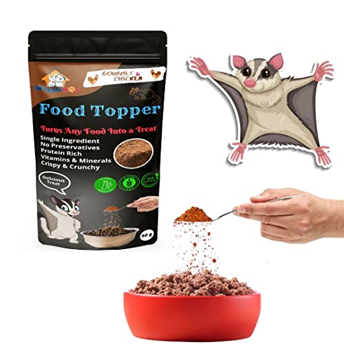 Magical Sugar Glider Food Topper || Joy of Best Taste || Gourmet Chicken Flavour || Grain Free & Protein Rich || Super Energy Food || 50g (Chicken & Gourmet)