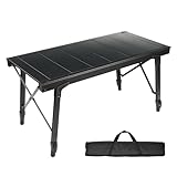 Dueecasebit Folding Camping Table, Heavy Duty Portable Modular Outdoor Cooking System, Height Adjustable Sturdy Aluminum IGT Camp Table with Carry Bag for Camping，Holds up to 400 LBS