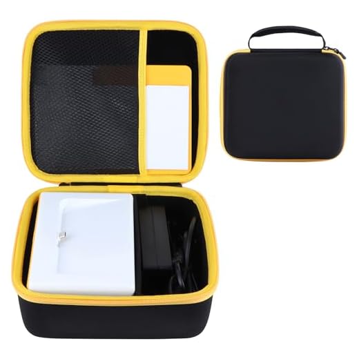 RIYADAone Hard Case Replacement for Kodak Dock Plus 4PASS / Kodak Dock Premium 4x6 Portable Instant Photo Printer (Black + Yellow Case)
