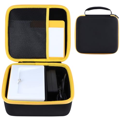 Image of Hard Case Replacement for Kodak Dock Plus 4PASS / Kodak Dock Premium 4x6 Portable Instant Photo Printer (Black + Yellow Case)
