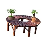 Placement polyvalent : que ce soit sur votre terrasse de jardin ou sous un arbre dans votre jardin, ce banc sert de lieu de détente ou de pièce décorative. Idéal pour les jardins, terrasses, parcs, balcons, pelouses, porches et espaces intérieurs. Améliorez vos espaces extérieurs et intérieurs avec cet ajout élégant et fonctionnel.