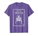 Camiseta vintage, camiseta geek, camiseta de historia de terror, camiseta de bram stoker, camiseta de Drácula, camiseta de Halloween, camiseta de novela gótica, camiseta de cuentos, camiseta de literatura, camiseta de poema antiguo, camiseta geek de libro, camiseta de portada de libro antiguo