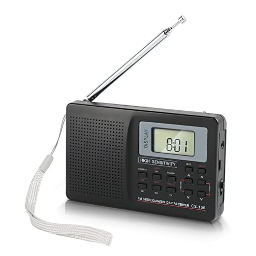 AM FM Radio, Portable Digital Radio FM AM SW Sound Digital Tuning Receiver Full Band Radio with Alarm Clock, Mini Pocket Radio for Elder Gifts, Memory Function, Backlight Keys