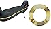 Linghuang M365 M187 Scooter Elettrico Paraurti Protettivo Striscia Anti Collisione per Xiaomi Mijia M365 M187 Parti Accessori (Oro)