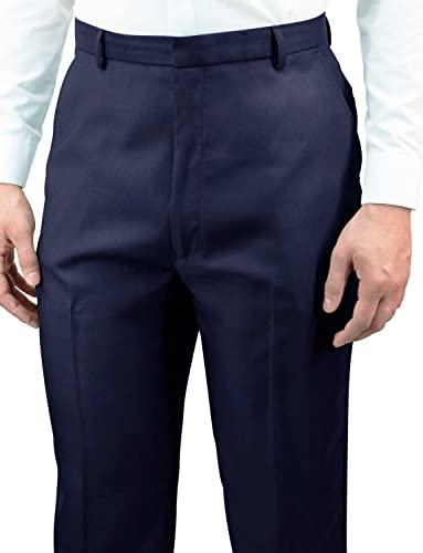 Chums HIGH-Rise Pants Poly Twill Pants with Stretch Waist Navy2