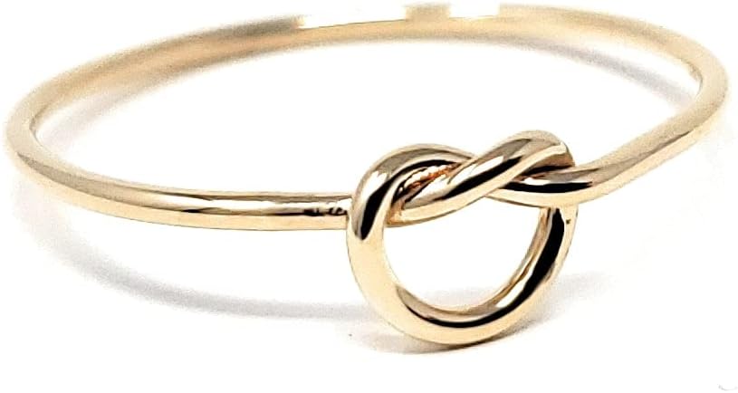 10k Solid Gold Stacking Knot Ring