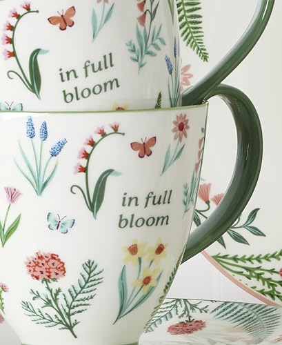 Set de 2 Mugs de Porcelana Oneida First Blooms Verde miniatura 3
