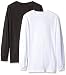 American Hawk Big Boys' 2 Pack: Long Sleeve Jersey T-Shirts, Charcoal/White, 10/12