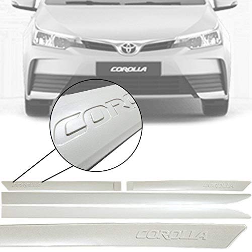 Friso Lateral na Cor Original Toyota Corolla 2015 16 17 18 19 Grafia em Baixo Relevo