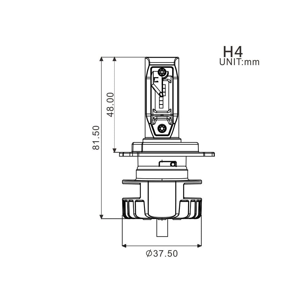 SIFAM PROIETTORE H4 LED + ALIMENTATO PLA7032