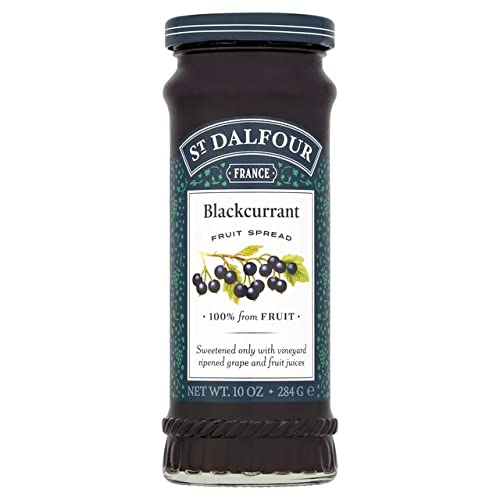(3 PACK) - St Dalfour - Blackcurrant Fruit Spread | 284g | 3 PACK BUNDLE