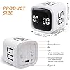 Cuteefun Cube Timer, Rotation Pomodoro Timer, 5/10/30/60 Minutes ...