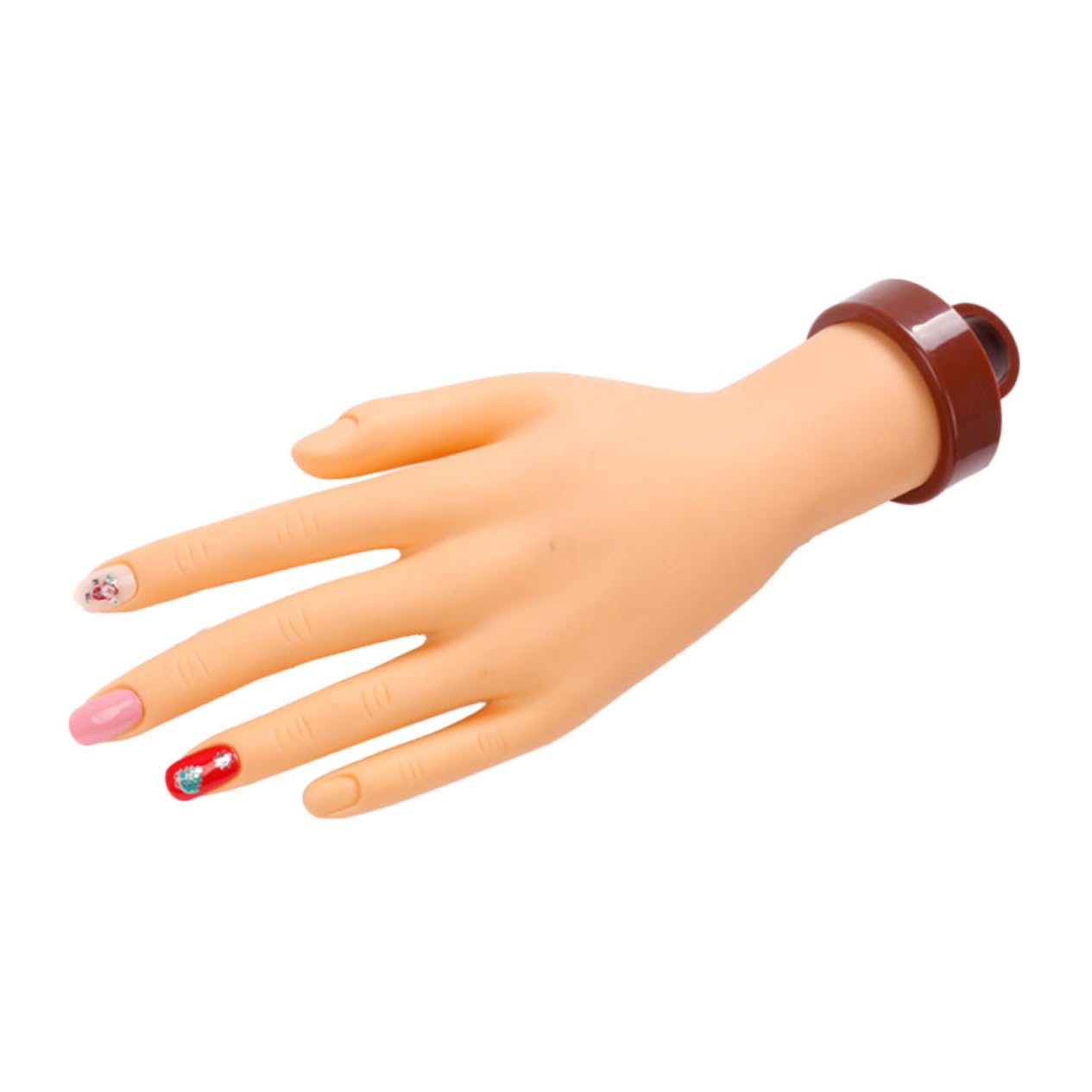 Nail Finger Practice Set Manicure Training Hand Reusable Fake Nail Tips Display Supply