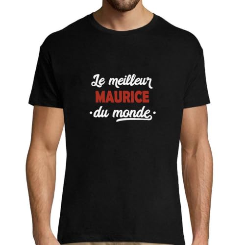 T-Shirt Homme Super Maurice 2 en coton imprimé en France
