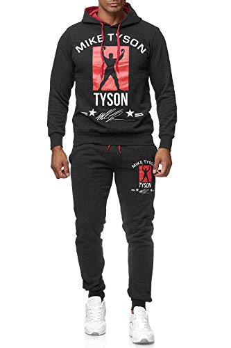 Survêtement Deux pièces en Jogging Homme Mike Tyson, Couleurs:Gris-Anthracite, Taille de Pantalon:XXL Cover