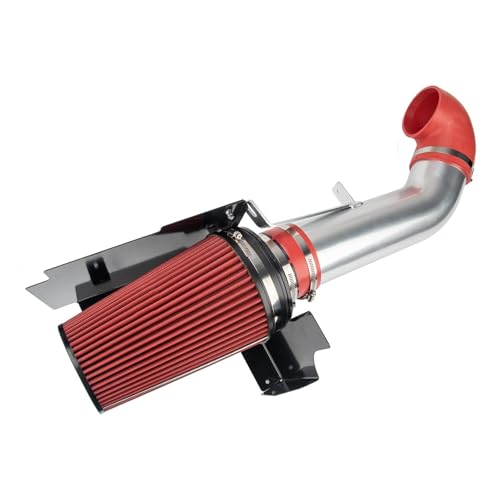 Suride Cold Air Intake Kit with Filter Heat Shield for 1999-2006 Chevy 4.8L 5.3L 6.0L V8 (Red) by Suride - Used condition - US$56.40
