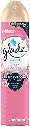 Glade Aerosol Çiçek Festivali Oda Kokusu 300 m L (1 x 300 m L) — Amazon ürün görseli