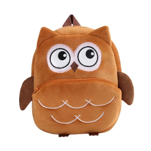 Portefeuille à motifs de dessins animés et sac à dos enfant hibou grande capacité