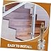 Homoyoyo Heavy Duty Stainless Steel Glass Clamp Standoffs for Stairway Railing Support Glass Fasteners for Balconies and Staircases Elegant Design for Modern Interiors