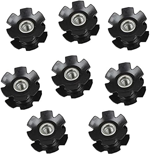 ONGHSD 8Pcs/Set Universal Headset Star Nut Setting Tool Bicycle Fork Star Nut for Mountain Bicycle Road Bike Headset Star Nut for Fork 1-1/8 inch (28.6mm)