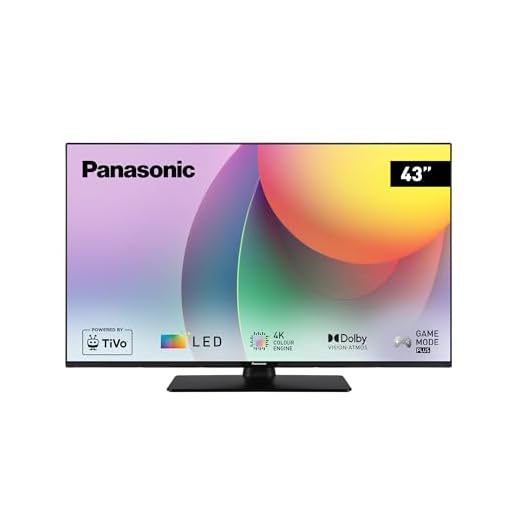 Panasonic TB-43W60AEZ, Serie W60 43 inch 4K Ultra HD LED Smart TV, 2024, TiVo, Colour Engine 4K, Dolby Vision e Atmos, Game Mode Plus, Per un' Esperienza Visiva Ottimale